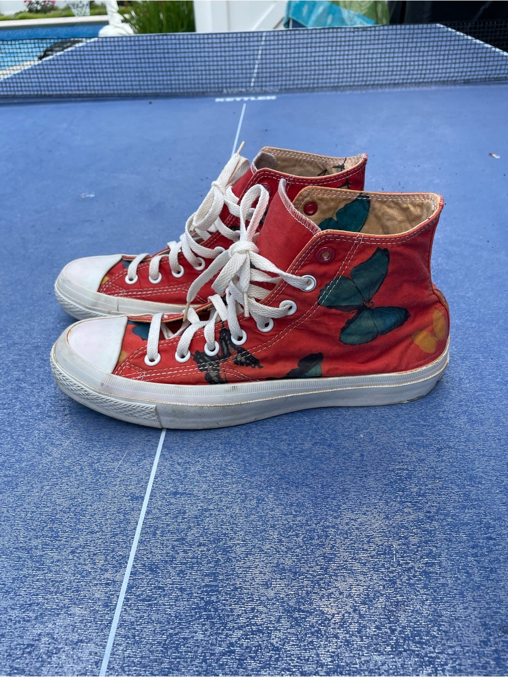 Converse Damien Hirst x Chuck Taylor All Star High Red Shoes